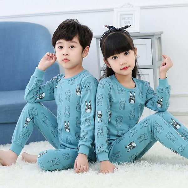 Autumn Children Clothes Kids Clothing Set Boys Pajamas Sets Totoro Unicorn Nightwear Cotton Pajamas Girls Sleepwear Baby Pyjamas