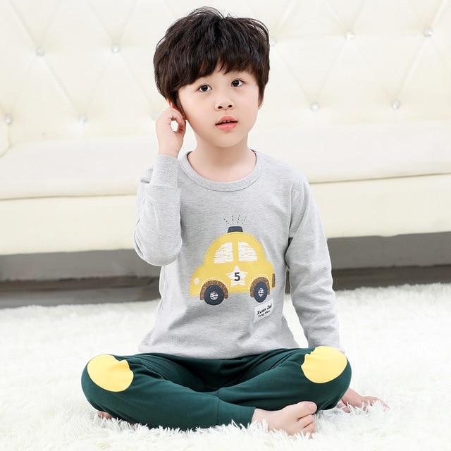 Autumn Children Clothes Kids Clothing Set Boys Pajamas Sets Totoro Unicorn Nightwear Cotton Pajamas Girls Sleepwear Baby Pyjamas