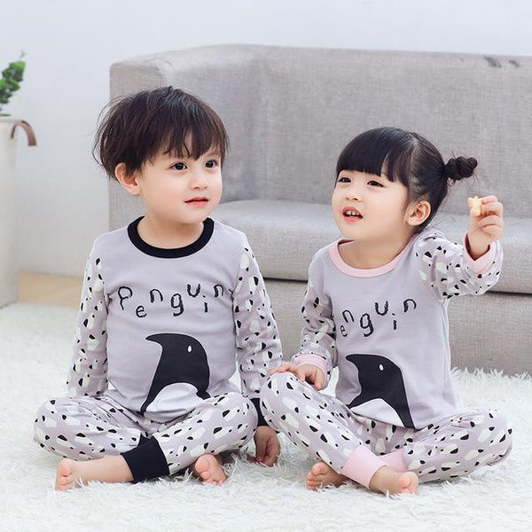 Autumn Children Clothes Kids Clothing Set Boys Pajamas Sets Totoro Unicorn Nightwear Cotton Pajamas Girls Sleepwear Baby Pyjamas