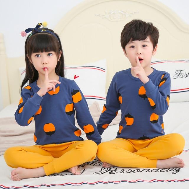 Autumn Children Clothes Kids Clothing Set Boys Pajamas Sets Totoro Unicorn Nightwear Cotton Pajamas Girls Sleepwear Baby Pyjamas