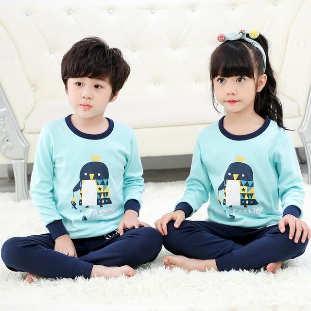 Autumn Children Clothes Kids Clothing Set Boys Pajamas Sets Totoro Unicorn Nightwear Cotton Pajamas Girls Sleepwear Baby Pyjamas