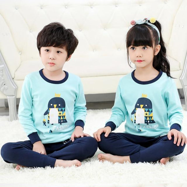 Autumn Children Clothes Kids Clothing Set Boys Pajamas Sets Totoro Unicorn Nightwear Cotton Pajamas Girls Sleepwear Baby Pyjamas