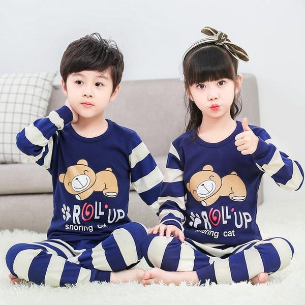 Autumn Children Clothes Kids Clothing Set Boys Pajamas Sets Totoro Unicorn Nightwear Cotton Pajamas Girls Sleepwear Baby Pyjamas