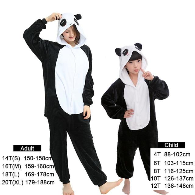 Boys Girls Pajamas Sets Kigurumi Unicorn Pajamas For Women Men Onesie Adults Animal Panda Stitch Sleepwear Cosplay Pyjamas Kids