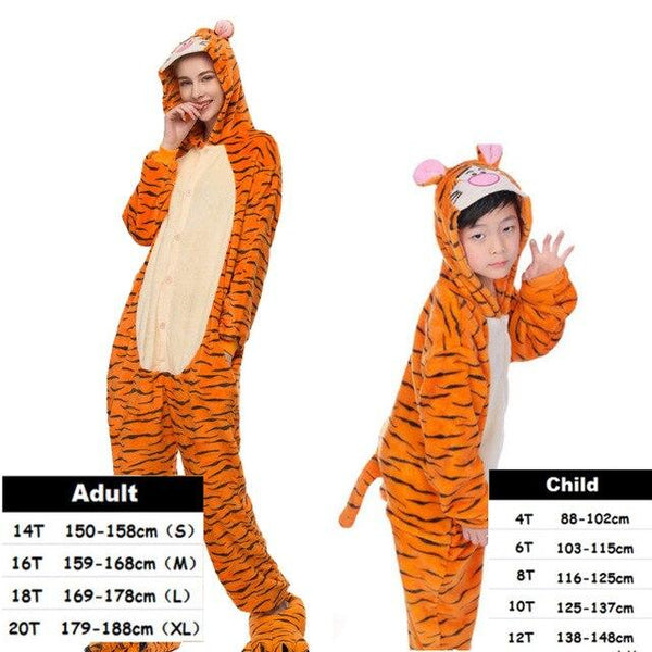 Boys Girls Pajamas Sets Kigurumi Unicorn Pajamas For Women Men Onesie Adults Animal Panda Stitch Sleepwear Cosplay Pyjamas Kids