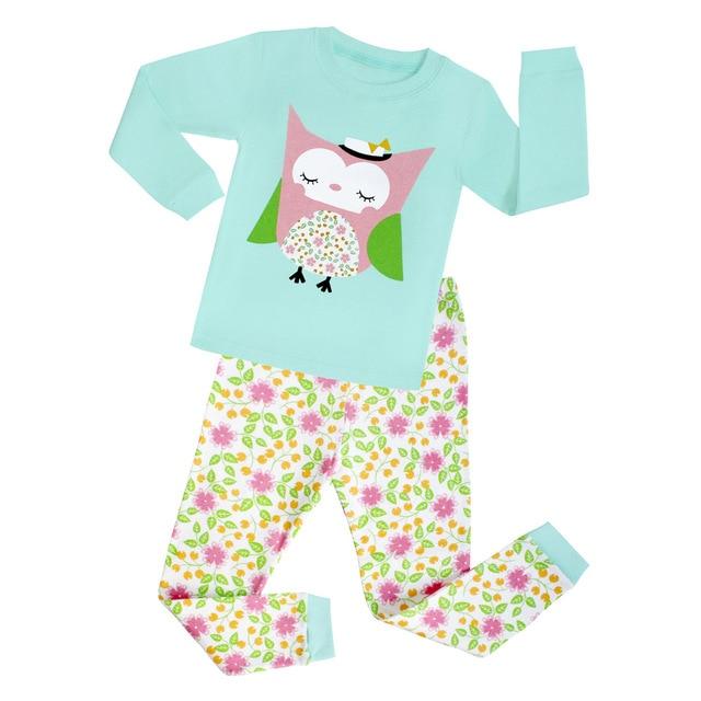 100 Cotton Full Sleeve Cotton Boys Sleepwear Kids Airplane Pyjamas Children Baby Girls Pajamas Pijama Unicornio Infantil PJS