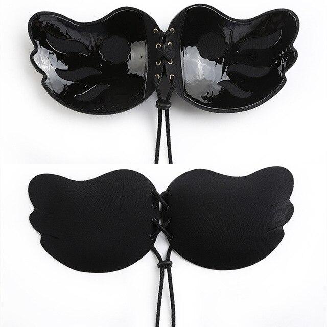Fly Bra Strapless Silicone Push Up Invisible Bra Self Adhesive Backless Bralette Crop Top Plus Size Bra Nipple Cover Pastie