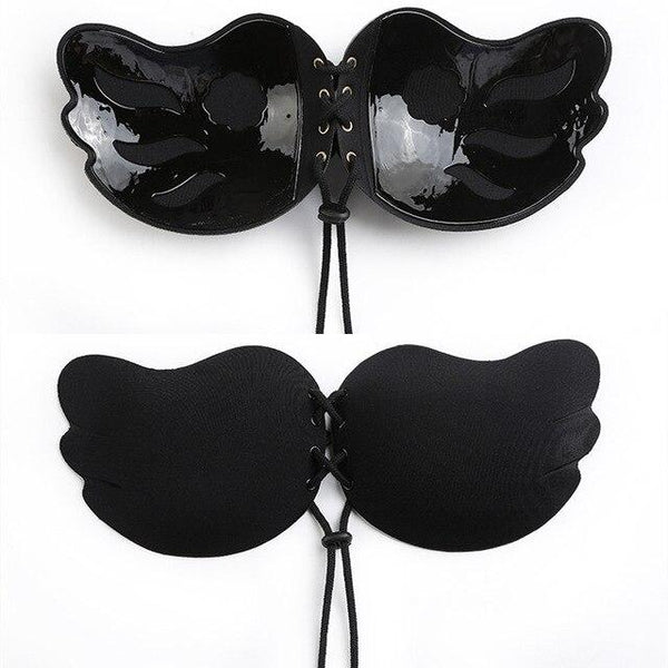 Fly Bra Strapless Silicone Push Up Invisible Bra Self Adhesive Backless Bralette Crop Top Plus Size Bra Nipple Cover Pastie