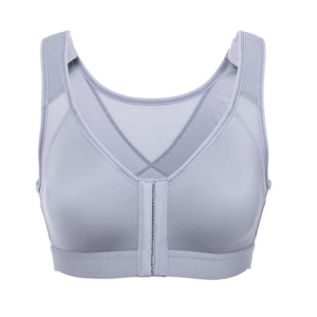 New Front Closure Back Support Posture Bra Black White Beige 34-40 B C D DD