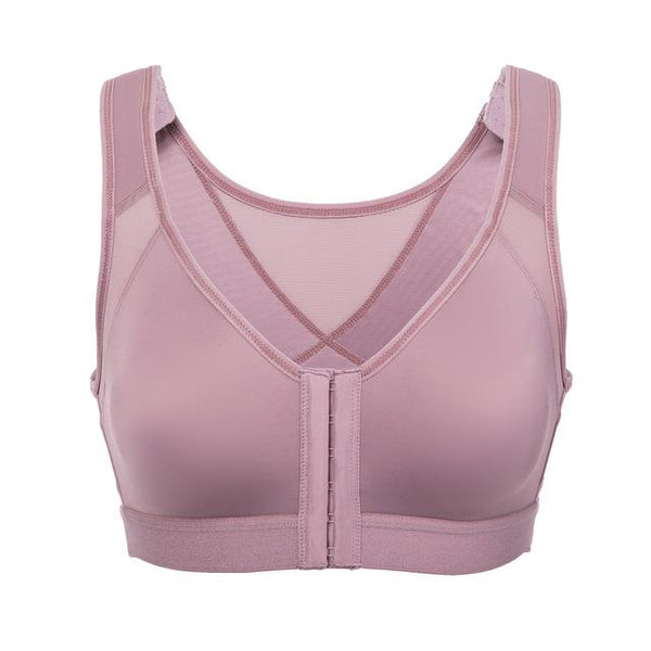 New Front Closure Back Support Posture Bra Black White Beige 34-40 B C D DD