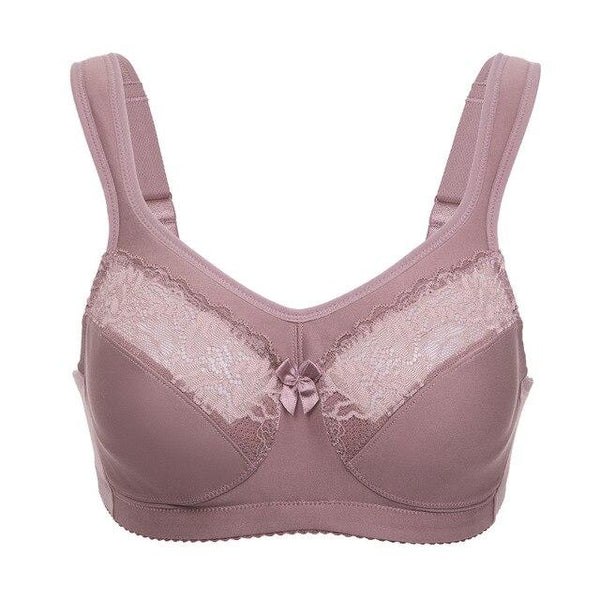 Women's Cotton Unlined Full Coverage Support Wire free Plus Size Minimizer Bra