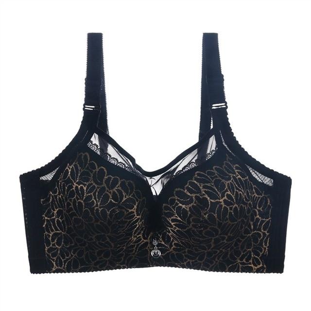 Women Sexy bralette, big size lace underwear Push Up bras,e 80 85 90 95 100 B C D, Intimates unlined Full Coverage Bra Q