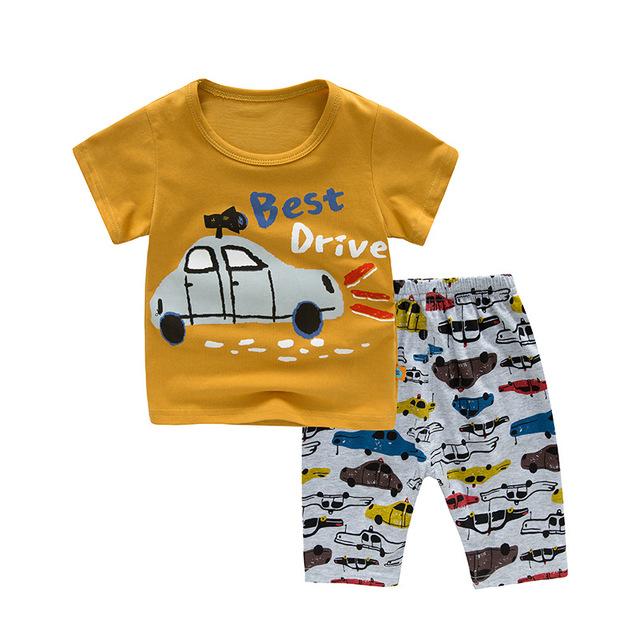 SAILEROAD Children's Pajamas Sets Boys Girls Pyjamas Cartoon Plane Sleepwear Suit Pijama Unicornio Pijama Infantil kids Clothes