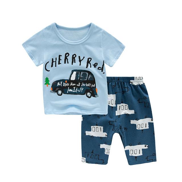 SAILEROAD Children's Pajamas Sets Boys Girls Pyjamas Cartoon Plane Sleepwear Suit Pijama Unicornio Pijama Infantil kids Clothes