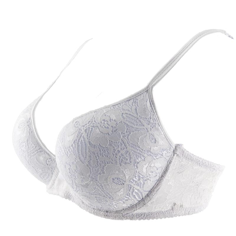 PlusGalpret Women's Push Up Bra Lace Sexy Solid Lingerie Plus Size Padded Brassiere Floral Soutien Gorge Bh Big Size 80B-115D