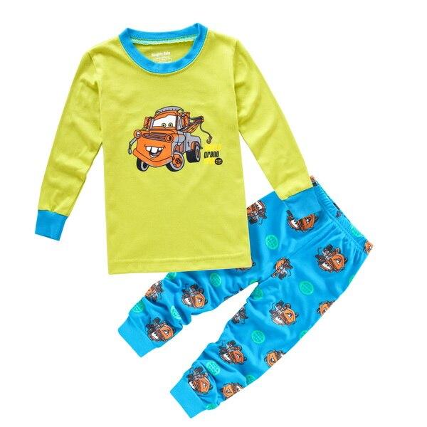 Baby Boys Girls Pajamas Children Long Sleeve Casual Clothes Set Bodysuit Kids Cartoon Sleepwear Boys Homewear Clothing P158