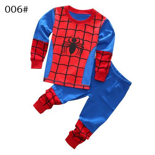 Baby Boys Girls Pajamas Children Long Sleeve Casual Clothes Set Bodysuit Kids Cartoon Sleepwear Boys Homewear Clothing P158