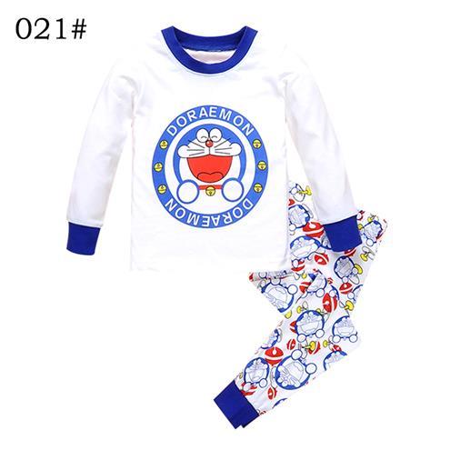 Baby Boys Girls Pajamas Children Long Sleeve Casual Clothes Set Bodysuit Kids Cartoon Sleepwear Boys Homewear Clothing P158