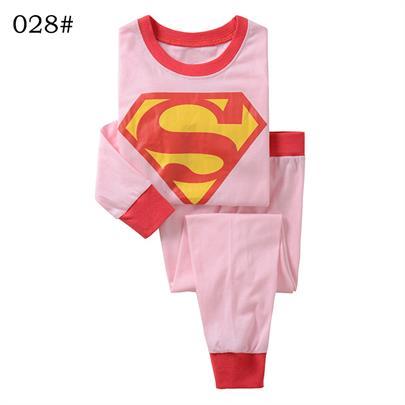 Baby Boys Girls Pajamas Children Long Sleeve Casual Clothes Set Bodysuit Kids Cartoon Sleepwear Boys Homewear Clothing P158