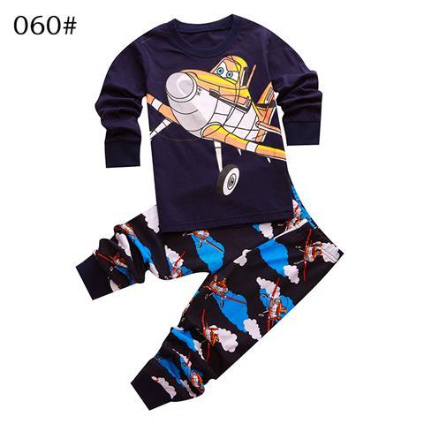 Baby Boys Girls Pajamas Children Long Sleeve Casual Clothes Set Bodysuit Kids Cartoon Sleepwear Boys Homewear Clothing P158