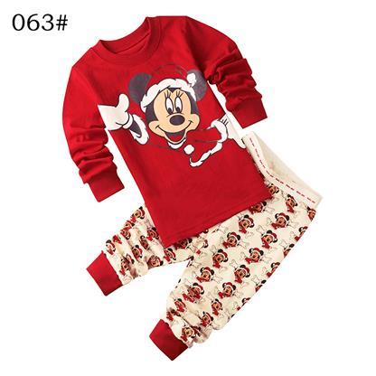 Baby Boys Girls Pajamas Children Long Sleeve Casual Clothes Set Bodysuit Kids Cartoon Sleepwear Boys Homewear Clothing P158