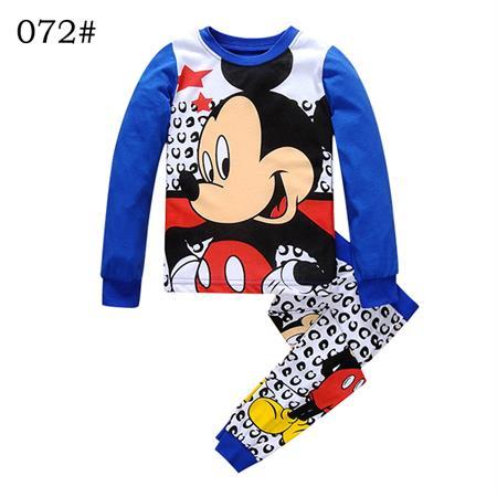 Baby Boys Girls Pajamas Children Long Sleeve Casual Clothes Set Bodysuit Kids Cartoon Sleepwear Boys Homewear Clothing P158