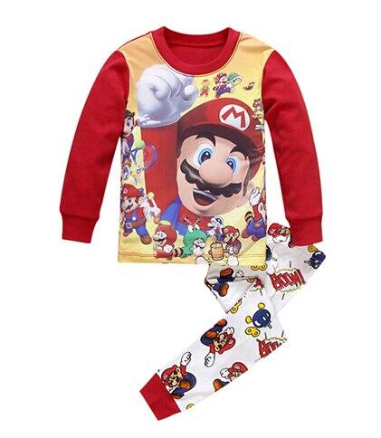 Baby Boys Girls Pajamas Children Long Sleeve Casual Clothes Set Bodysuit Kids Cartoon Sleepwear Boys Homewear Clothing P158