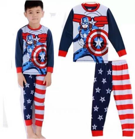 Baby Boys Girls Pajamas Children Long Sleeve Casual Clothes Set Bodysuit Kids Cartoon Sleepwear Boys Homewear Clothing P158