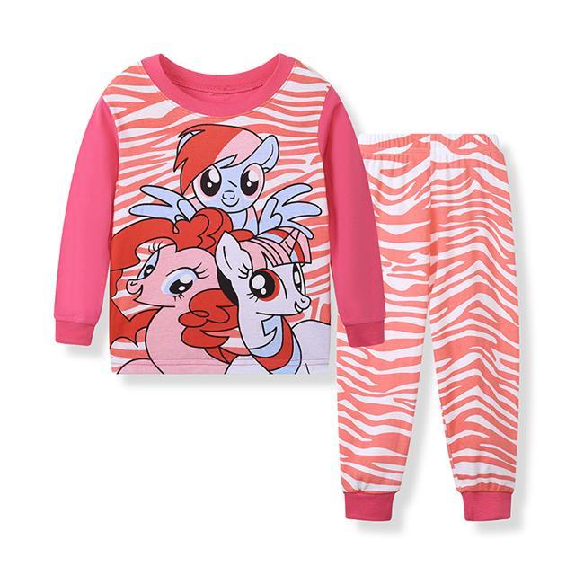 2019 Girls Cartoon Pijamas Kids Pyjamas Children Pajamas Clothing Set Long Sleeve Kids Sleepwear Girls Pajama Sets