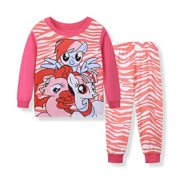 2019 Girls Cartoon Pijamas Kids Pyjamas Children Pajamas Clothing Set Long Sleeve Kids Sleepwear Girls Pajama Sets