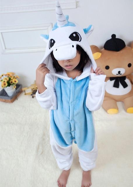 Children Flannel Pajamas Kids Winter Sleepwear Boys Onesies Girl Pajama Set Kigurumi Unicorn Pikachu Panda Giraffe Animal Pyjama
