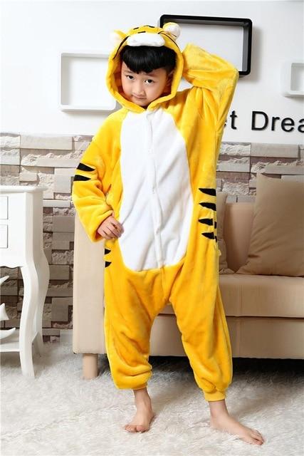 Children Flannel Pajamas Kids Winter Sleepwear Boys Onesies Girl Pajama Set Kigurumi Unicorn Pikachu Panda Giraffe Animal Pyjama