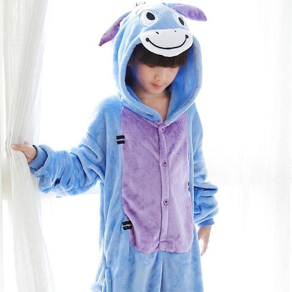 Children Flannel Pajamas Kids Winter Sleepwear Boys Onesies Girl Pajama Set Kigurumi Unicorn Pikachu Panda Giraffe Animal Pyjama
