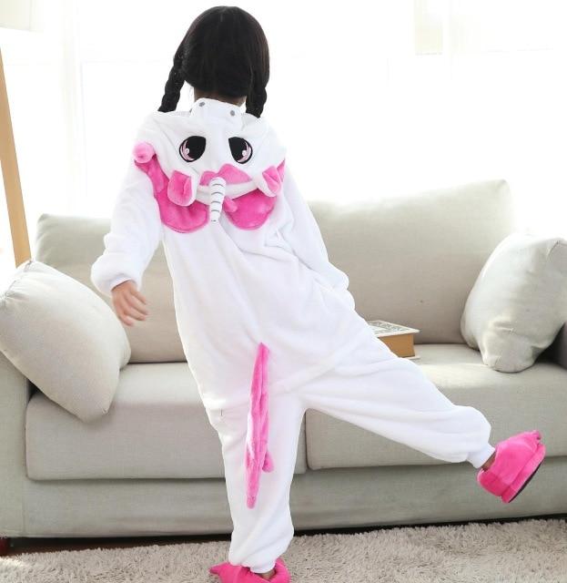 Children Flannel Pajamas Kids Winter Sleepwear Boys Onesies Girl Pajama Set Kigurumi Unicorn Pikachu Panda Giraffe Animal Pyjama