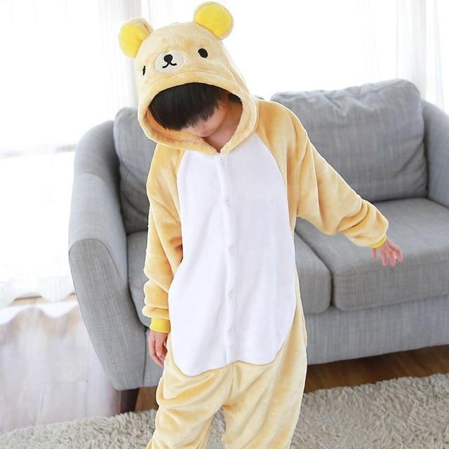 Children Flannel Pajamas Kids Winter Sleepwear Boys Onesies Girl Pajama Set Kigurumi Unicorn Pikachu Panda Giraffe Animal Pyjama