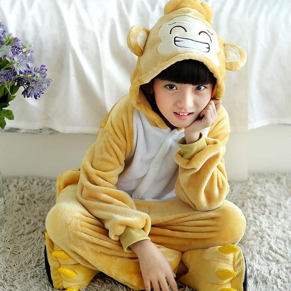 Children Flannel Pajamas Kids Winter Sleepwear Boys Onesies Girl Pajama Set Kigurumi Unicorn Pikachu Panda Giraffe Animal Pyjama