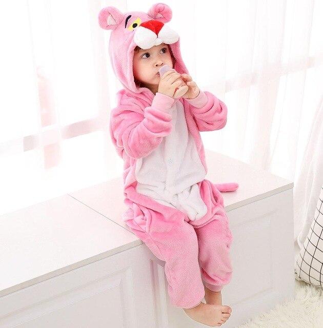 Children Flannel Pajamas Kids Winter Sleepwear Boys Onesies Girl Pajama Set Kigurumi Unicorn Pikachu Panda Giraffe Animal Pyjama