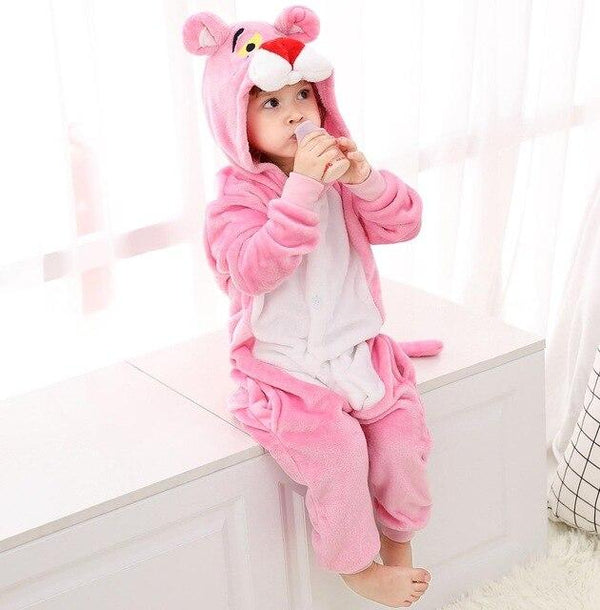 Children Flannel Pajamas Kids Winter Sleepwear Boys Onesies Girl Pajama Set Kigurumi Unicorn Pikachu Panda Giraffe Animal Pyjama