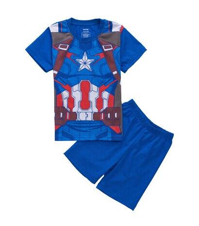 2019 Summer Children Cartoon Pyjamas Clothing Sets Boys Girls Short Sleeve Tops+Pants Suit Baby Kids Pajamas Set for 2-7T