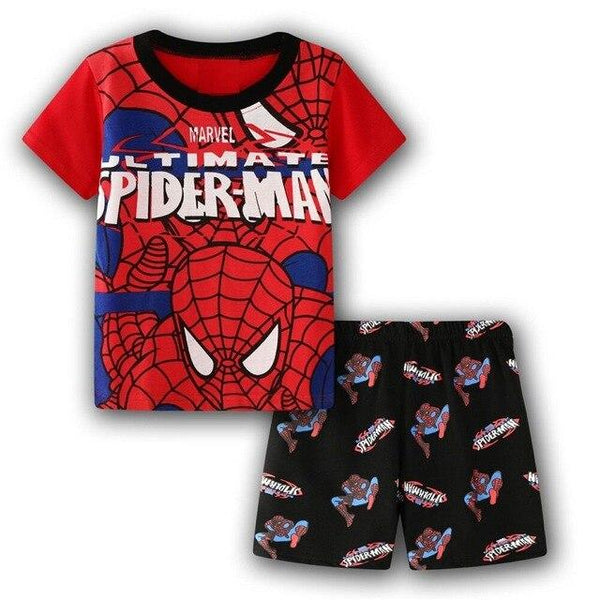 2019 Summer Children Cartoon Pyjamas Clothing Sets Boys Girls Short Sleeve Tops+Pants Suit Baby Kids Pajamas Set for 2-7T