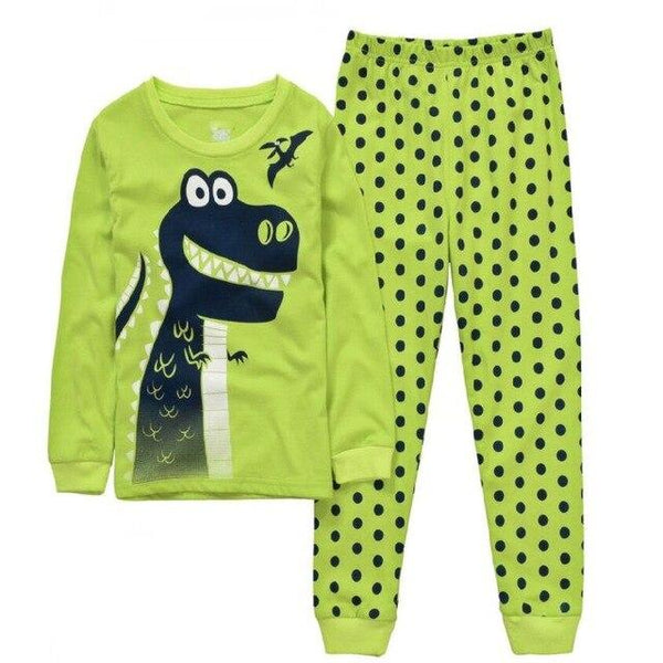 Baby Boys Pyjamas Set Cutyome Long Sleeve Autmn Winter Kid Cotton Home Sleepwear Nightgown Children's Animal Pajama Set