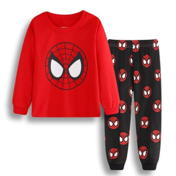 New Baby Wear kids Spider-Man Pyjamas Pijamas Children's Cartoon Batman Pajamas Boys Printed Sleepwears Clothing sets