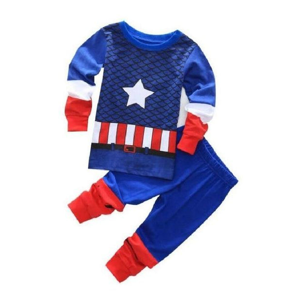 New Baby Wear kids Spider-Man Pyjamas Pijamas Children's Cartoon Batman Pajamas Boys Printed Sleepwears Clothing sets