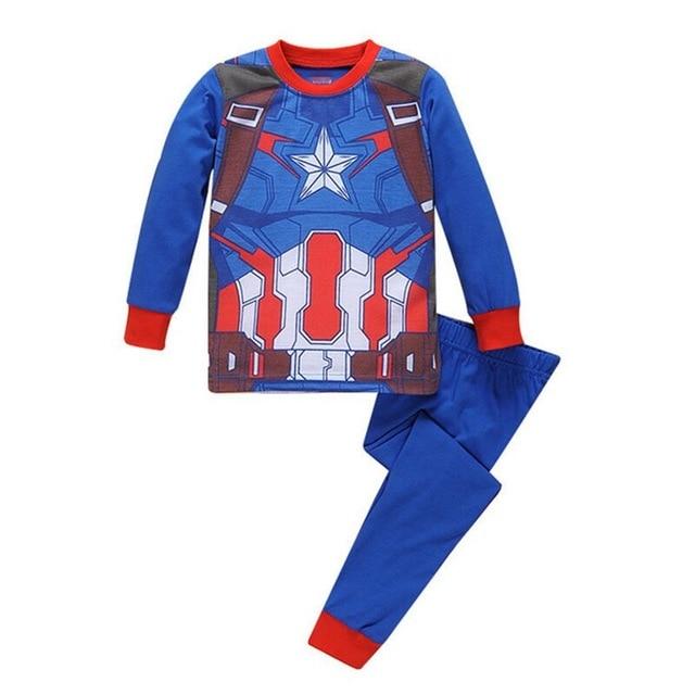 New Baby Wear kids Spider-Man Pyjamas Pijamas Children's Cartoon Batman Pajamas Boys Printed Sleepwears Clothing sets