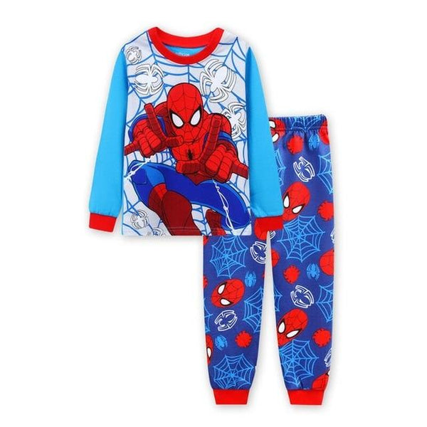 New Baby Wear kids Spider-Man Pyjamas Pijamas Children's Cartoon Batman Pajamas Boys Printed Sleepwears Clothing sets