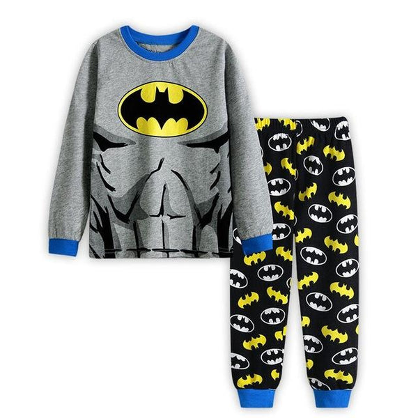 New Baby Wear kids Spider-Man Pyjamas Pijamas Children's Cartoon Batman Pajamas Boys Printed Sleepwears Clothing sets