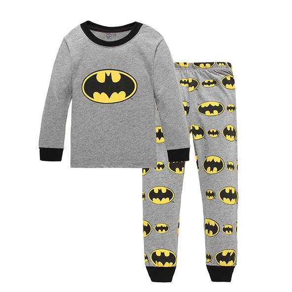 New Baby Wear kids Spider-Man Pyjamas Pijamas Children's Cartoon Batman Pajamas Boys Printed Sleepwears Clothing sets