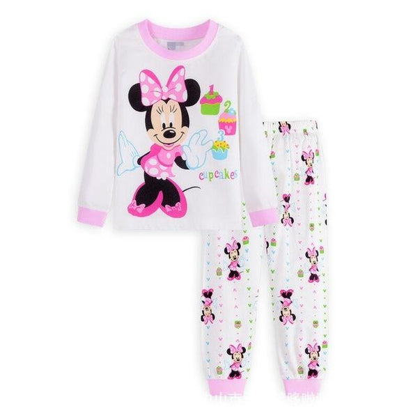 Children pajamas cotton clothing sets new Girls Cartoon kids pajamas pajamas Autumn Winter indoor clothing