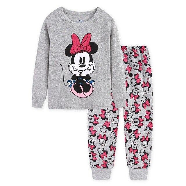 Children pajamas cotton clothing sets new Girls Cartoon kids pajamas pajamas Autumn Winter indoor clothing