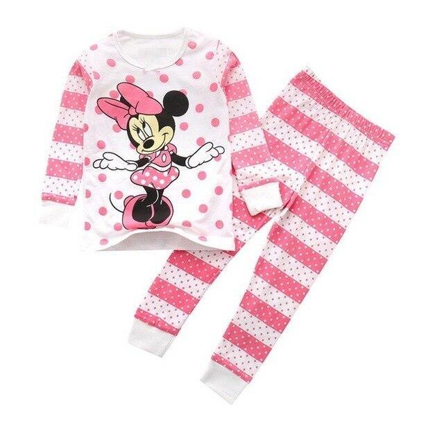 Children pajamas cotton clothing sets new Girls Cartoon kids pajamas pajamas Autumn Winter indoor clothing
